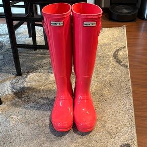 Hunter Pink Rain Boots